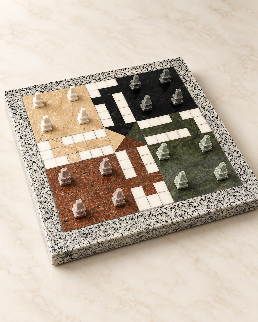 Heritage Stone Ludo Set