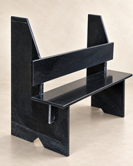 Monolith Noir Stone Bench