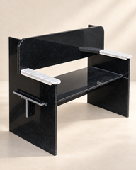 Noir Stone Armchair Bench