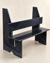 Monolith Noir Stone Bench