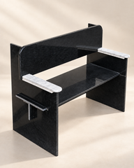Noir Stone Armchair Bench