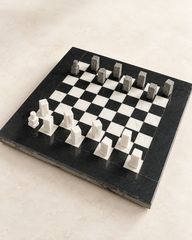 Noir & Ivory Stone Chess Set