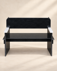 Noir Stone Armchair Bench