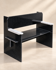 Noir Stone Armchair Bench